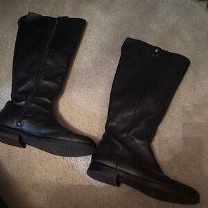 Cole haan Black Knee-High Leather Boots